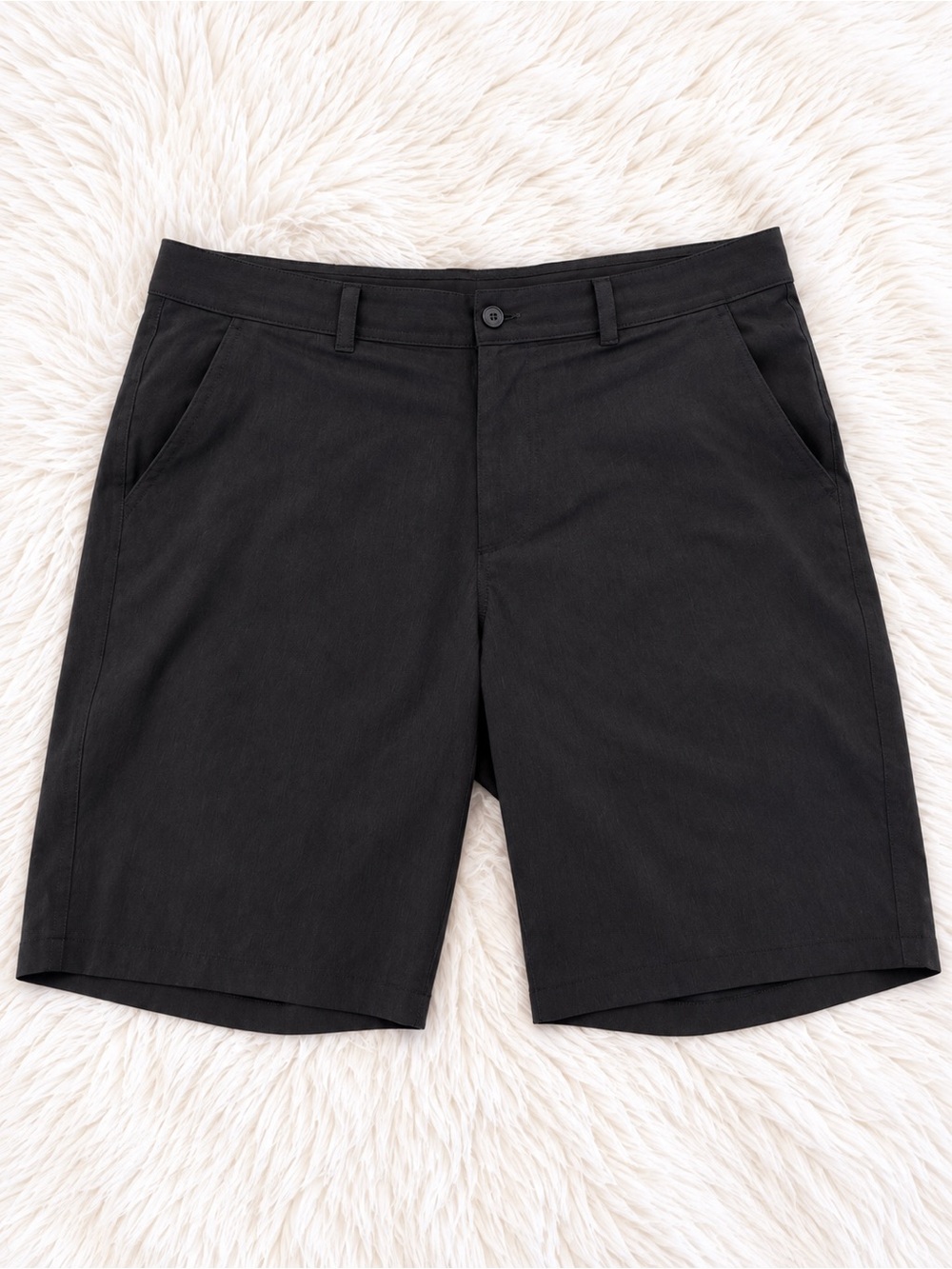 Old Navy Men's Black Flat-Front Chino Shorts